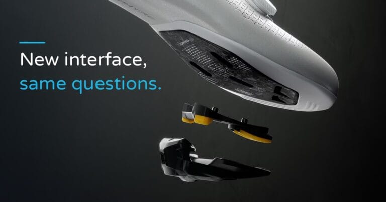 Shimano SPD-SLR Schuh, Cleat und Pedal separat dargestellt